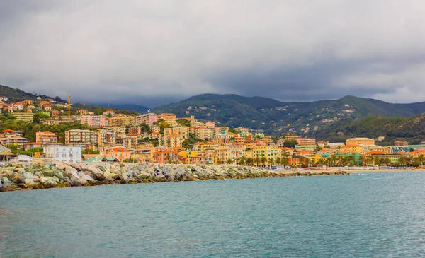 Panoramic View Houses City Varazze Located Liguria Italy — Stock Photo, Image