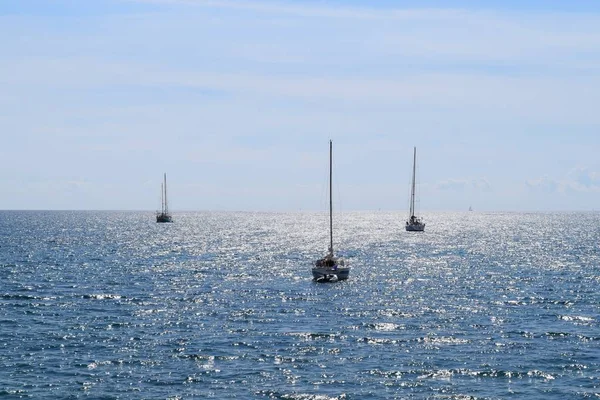 Marine Zeilboten Zeewater Waterscootervervoer — Stockfoto