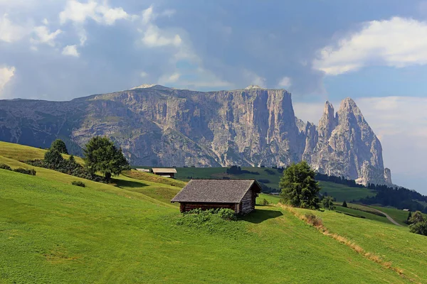 Schlern Con Santnerspitze Euringerspitze Tirol Del Sur —  Fotos de Stock