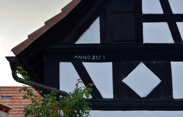 House Inscription Neupotz Palatinate — Stock Photo, Image