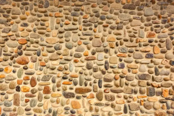 Mosaico Piedra Piedra Guijarro Artesanal Pintoresco — Foto de Stock