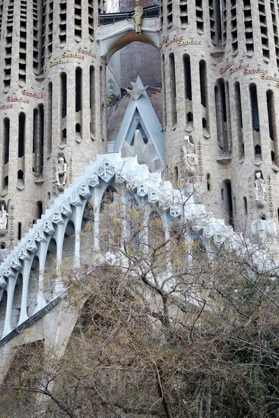 サグラダ家のファサーデスの断片バルセロナ — ストック写真