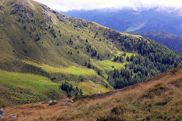 Tájkép Carnic Alpok Közelében Sexten — Stock Fotó