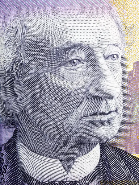 John Macdonald Retrato Dinheiro Canadense — Fotografia de Stock