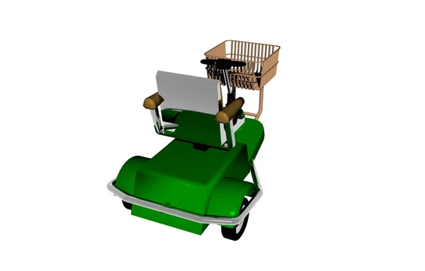 障害者のためのグリーンエンジンスクーター — ストック写真