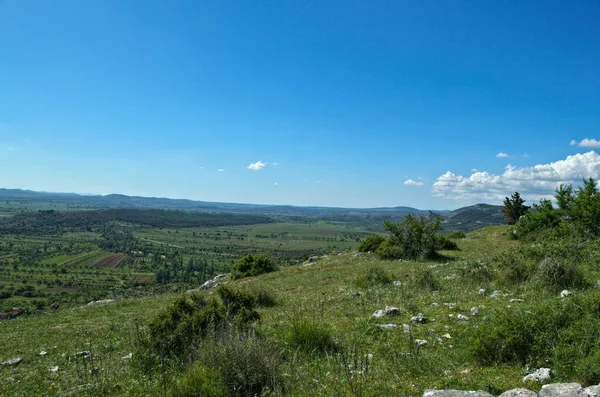 Widok Dolinę Twierdzy Bribir Dalmacja — Zdjęcie stockowe