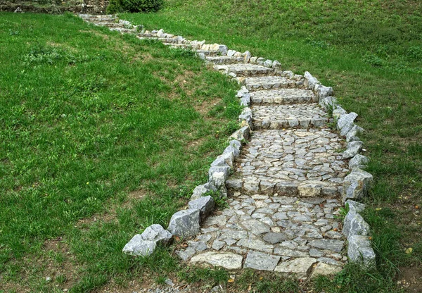 Scale Pietra Che Conducono Cima Alla Collina — Foto Stock