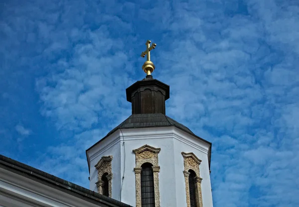 Glockenturm Auf Der Kirche Kloster Krusedol Serbien — Stockfoto