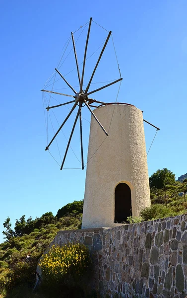 Вітряна Млин Північний Крит — стокове фото