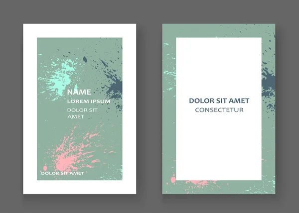 Pastel Explosie Verf Spatten Artistieke Cover Frame Ontwerp Decoratieve Stof — Stockfoto