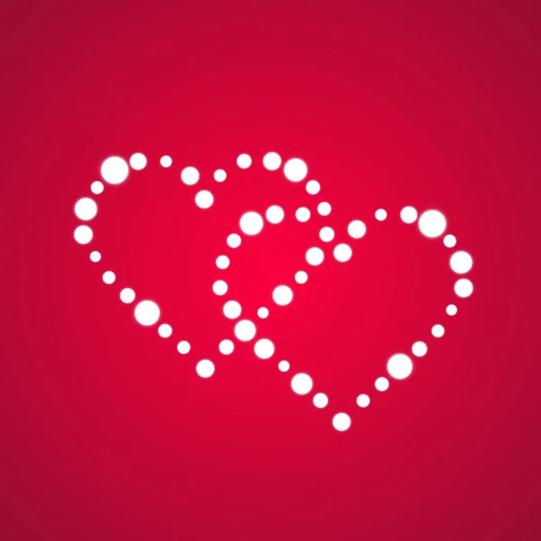 Καρδιά Των Λαμπτήρων Διαφανές Φόντο Κάρτα Του Αγίου Βαλεντίνου Καρδιά — Φωτογραφία Αρχείου