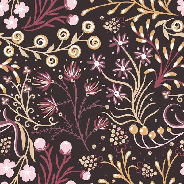 Kwiatowy Wzór Ręcznie Rysowane Kreatywnych Kwiat Kolorowe Tło Artystyczne Kwiatu — Zdjęcie stockowe