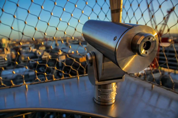 Télescope Sommet Monument Près Pont Londres — Photo