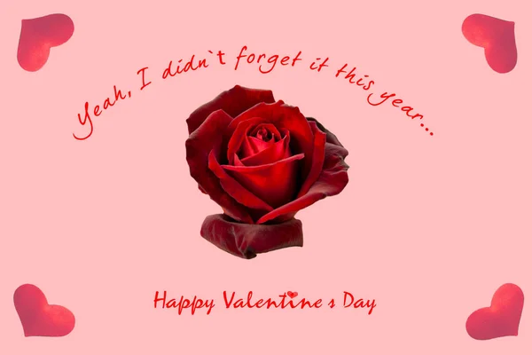 Valentijnsdag Nee Ben Het Niet Vergeten — Stockfoto