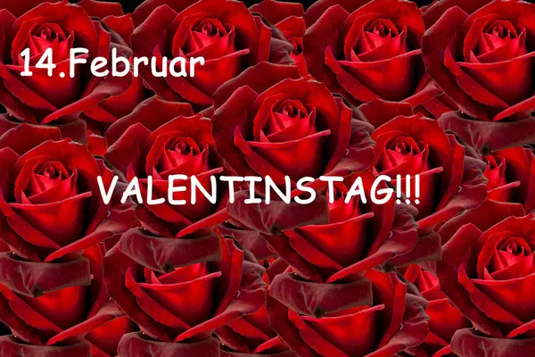 Bunter Hintergrund Für Valentinstag Karte — Stockfoto