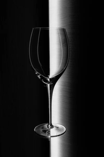 Bicchiere Vino Illuminato Astratto — Foto Stock