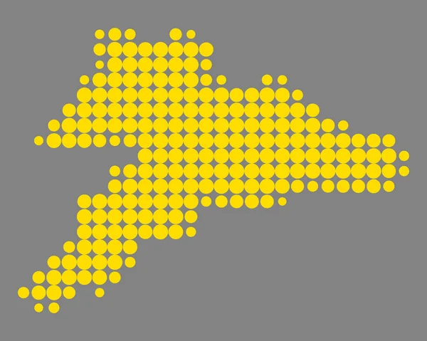 Kaart Van Jura Geografische Kaart Illustratie — Stockfoto