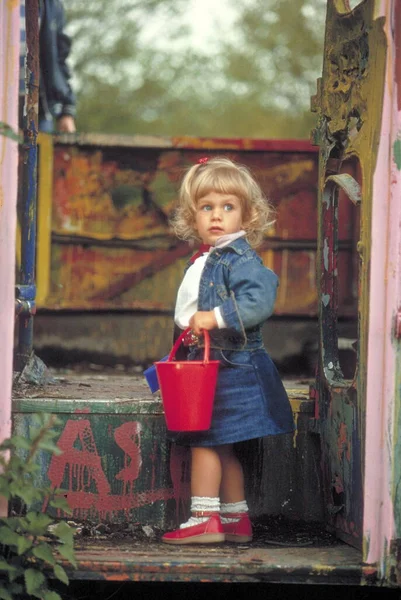 Retrato Criança Bonito Conceito Infância Feliz — Fotografia de Stock