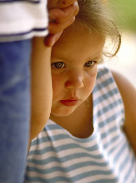 Closeup Portrait Cute Child — Stock Photo, Image