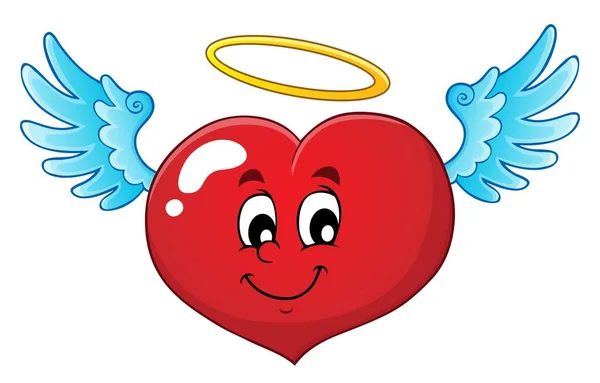 Valentine Heart Konu Resmi Resim Illüstrasyonu — Stok fotoğraf