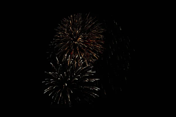 Festival Fuochi Artificio Cielo Esplosione Pirotecnica — Foto Stock