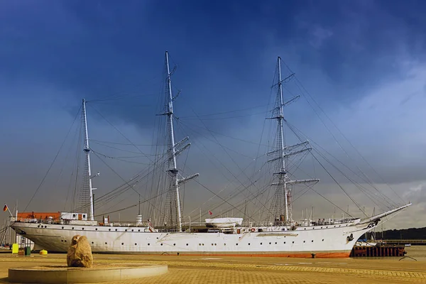 Segelschulschiff Gorch Fock Stralsund — Stockfoto