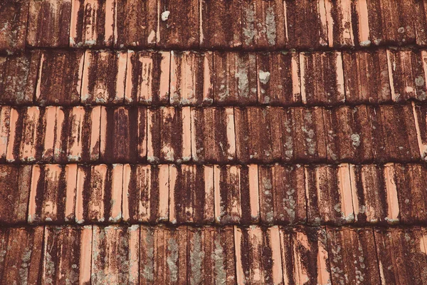 Old Roof Tiles Background Shingle Aged Background Copyspace — Stock Photo, Image