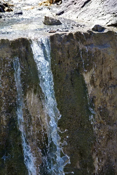 Cascade Dans Parc National Puetz Geissler Dans Tyrol Sud — Photo