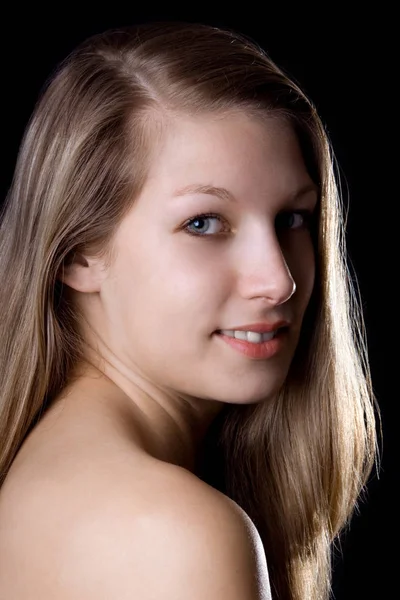 Portret Pięknej Modelki — Zdjęcie stockowe