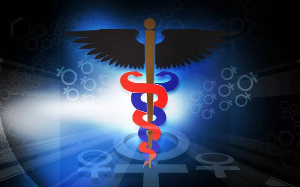 Illustration Medicinsk Emblem — Stockfoto