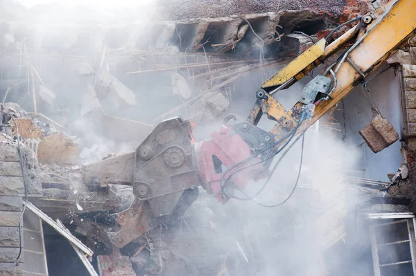 Graafmachine Werkt Fabriek — Stockfoto