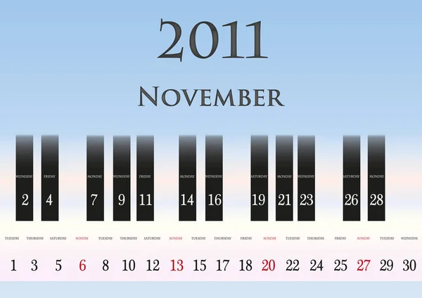 Calendário Cronograma Organizador — Fotografia de Stock