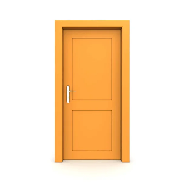 Оранжевая Дверь — стоковое фото