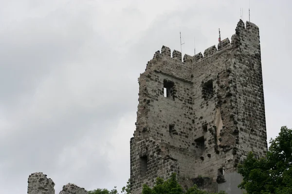 Γραφική Θέα Της Όμορφης Μεσαιωνικής Αρχιτεκτονικής Φρούριο — Φωτογραφία Αρχείου