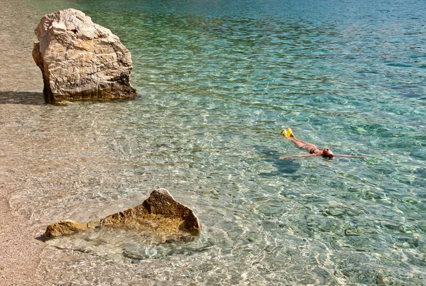 San Lorenzo Lovrecica Istria Croatia Baía Mar Adriático Mar Costa — Fotografia de Stock