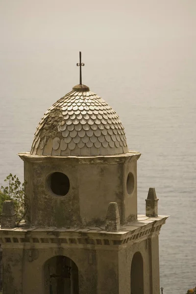 High section view of a church, Church of Santa Margherita d\'Antiochia, Italian Riviera, Cinque Terre National Park, Vernazza, La Spezia, Liguria, Italy