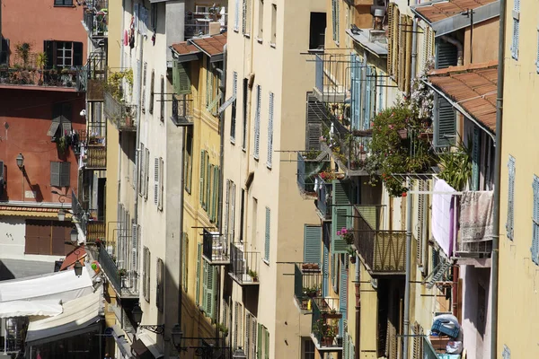 Bâtiments Dans Vieille Ville Nice France — Photo