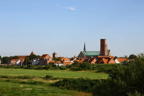 Ribe Staré Město Denmarku — Stock fotografie