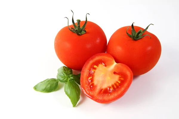 Red Ripe Organic Tomatoes — Stock Photo, Image