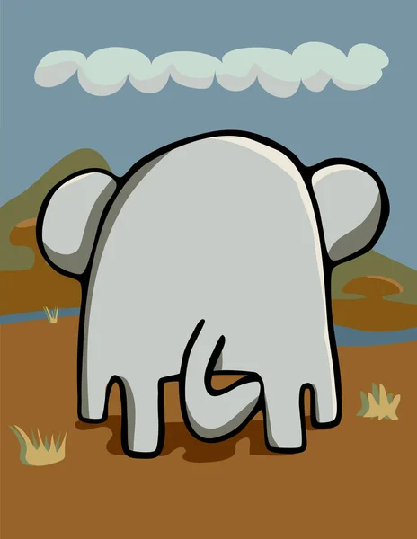 Animal Elefante Animal Africano — Fotografia de Stock