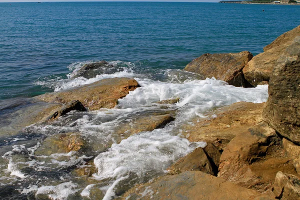 Vista Una Bellissima Costa Del Mare — Foto Stock