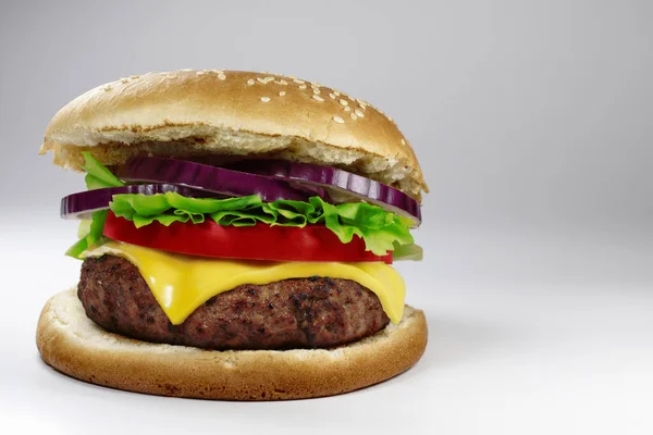 Lezzetli Çizburger Yakın Çekim — Stok fotoğraf
