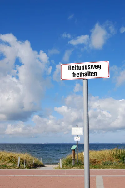 Blijf Uit Buurt Van Het Strand — Stockfoto