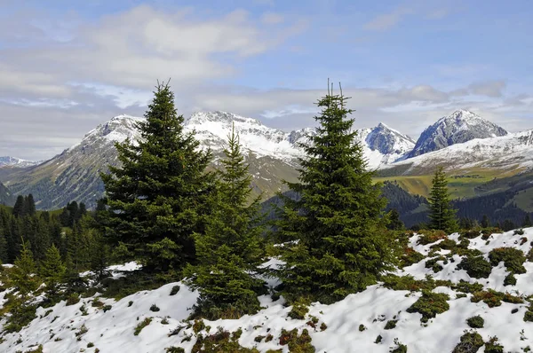 Vista Panorâmica Bela Paisagem Alpes — Fotografia de Stock