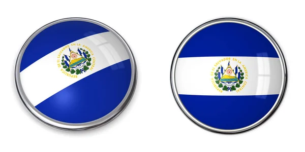 Banner Button Salvador Beyaz Arkaplanda Izole — Stok fotoğraf