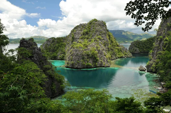 Den Berömda Kajangansjön Palawan Filippinerna — Stockfoto