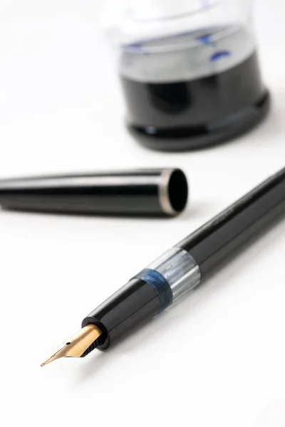 钢笔和墨水 — 图库照片