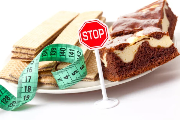 停止甜食 — 图库照片
