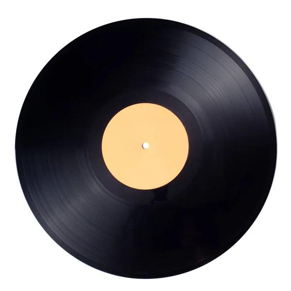 Disco Vinile Isolato Sfondo Bianco — Foto Stock