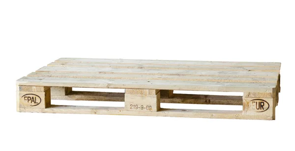Drewniana Skrzynia Izolowana Białym Tle — Zdjęcie stockowe